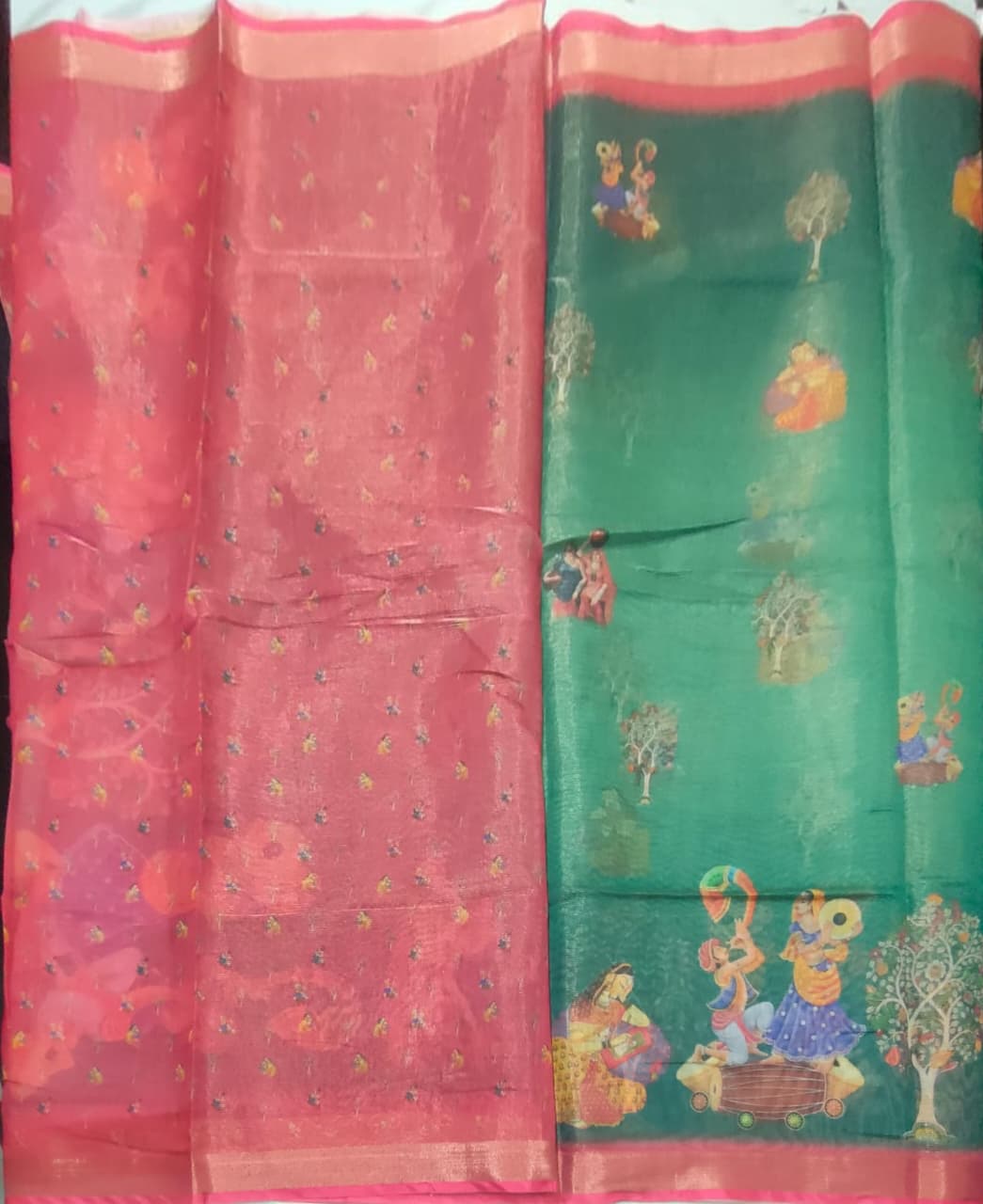 Light weight digital print sarees