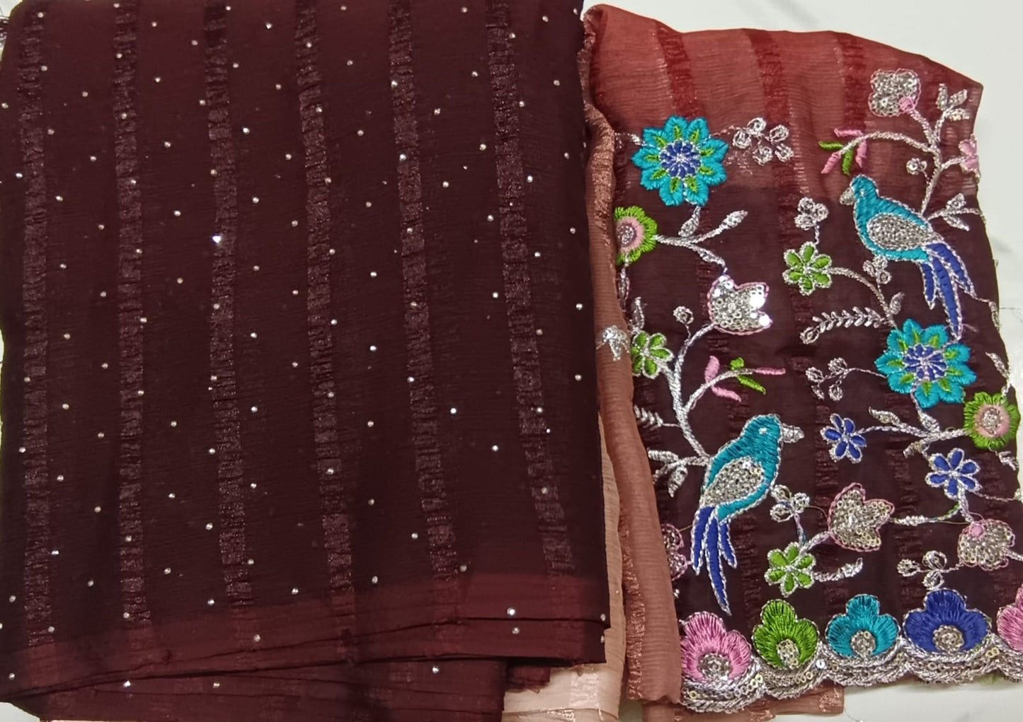 Silk work blouse sarees