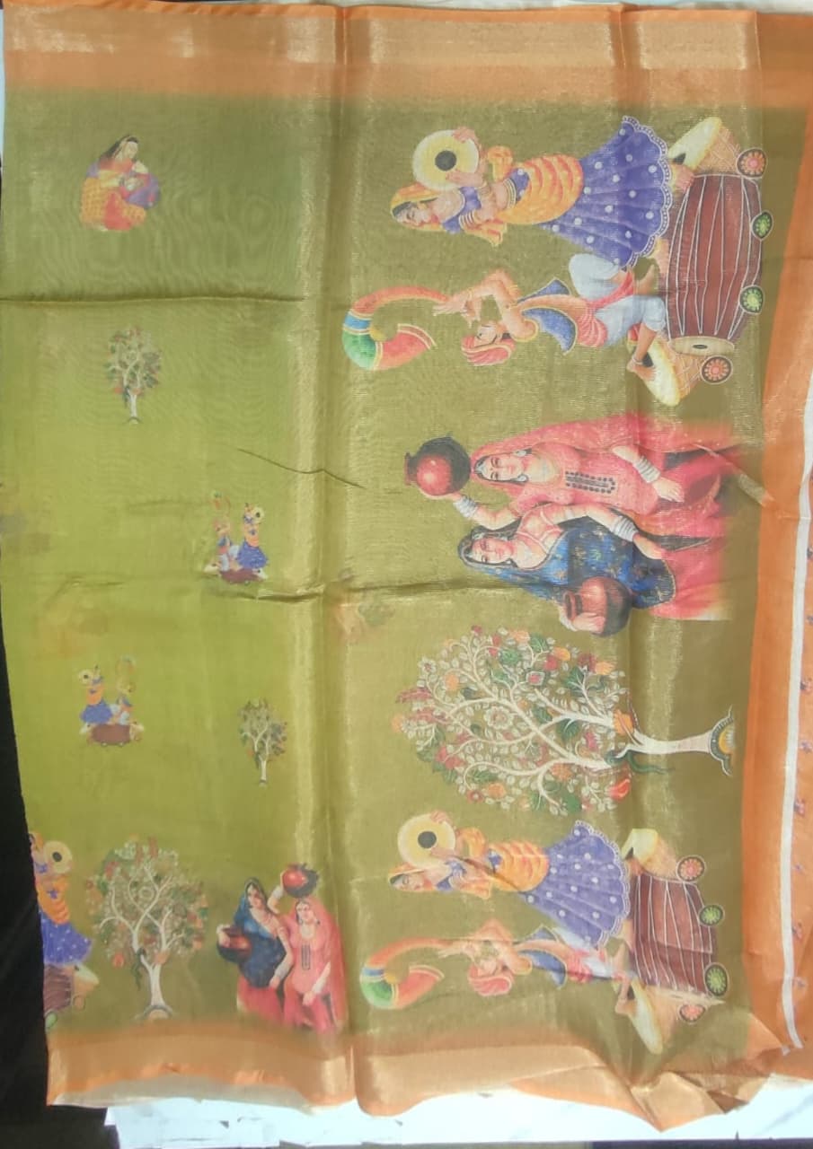 Light weight digital print sarees