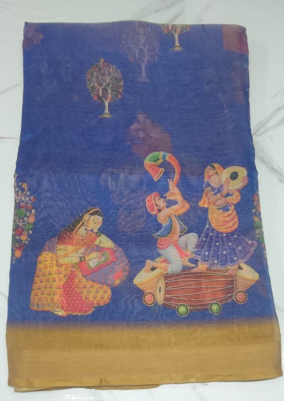 Light weight digital print sarees