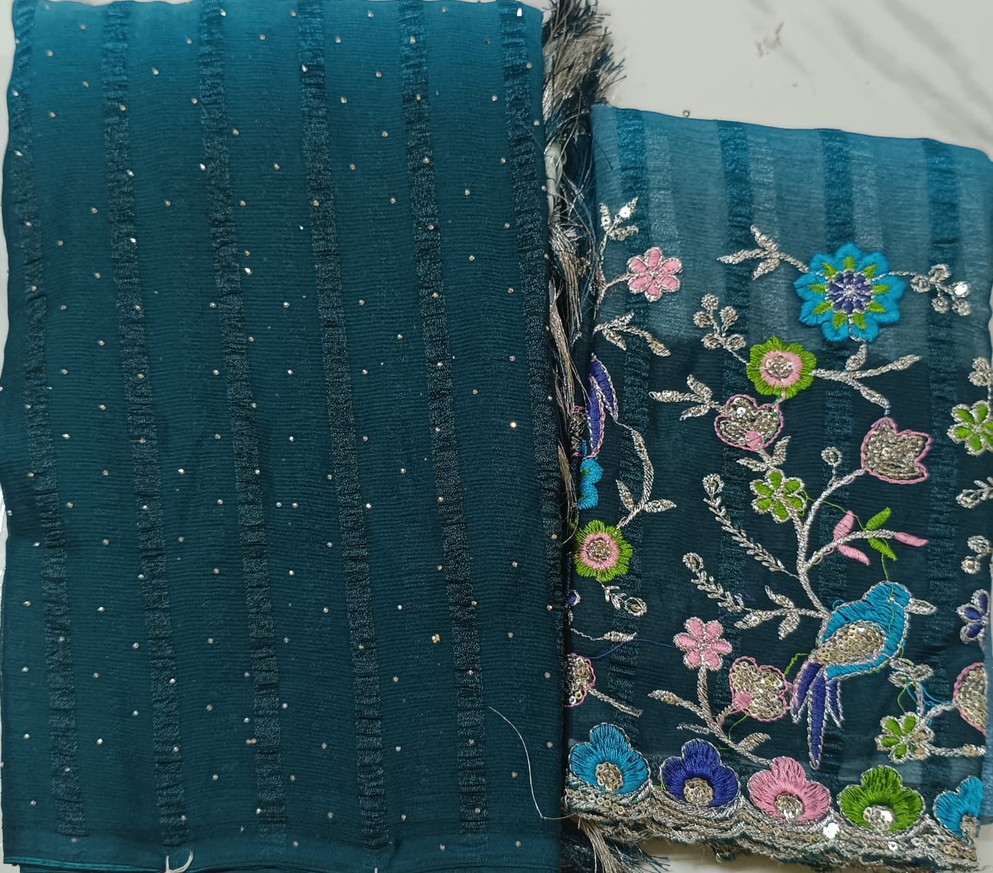 Silk work blouse sarees