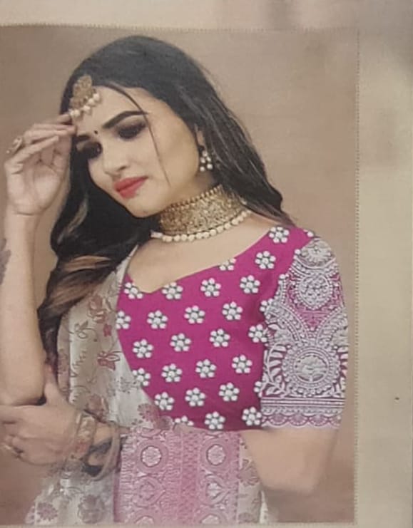 Cream colour Rajbeer Fancy Pattu sarees
