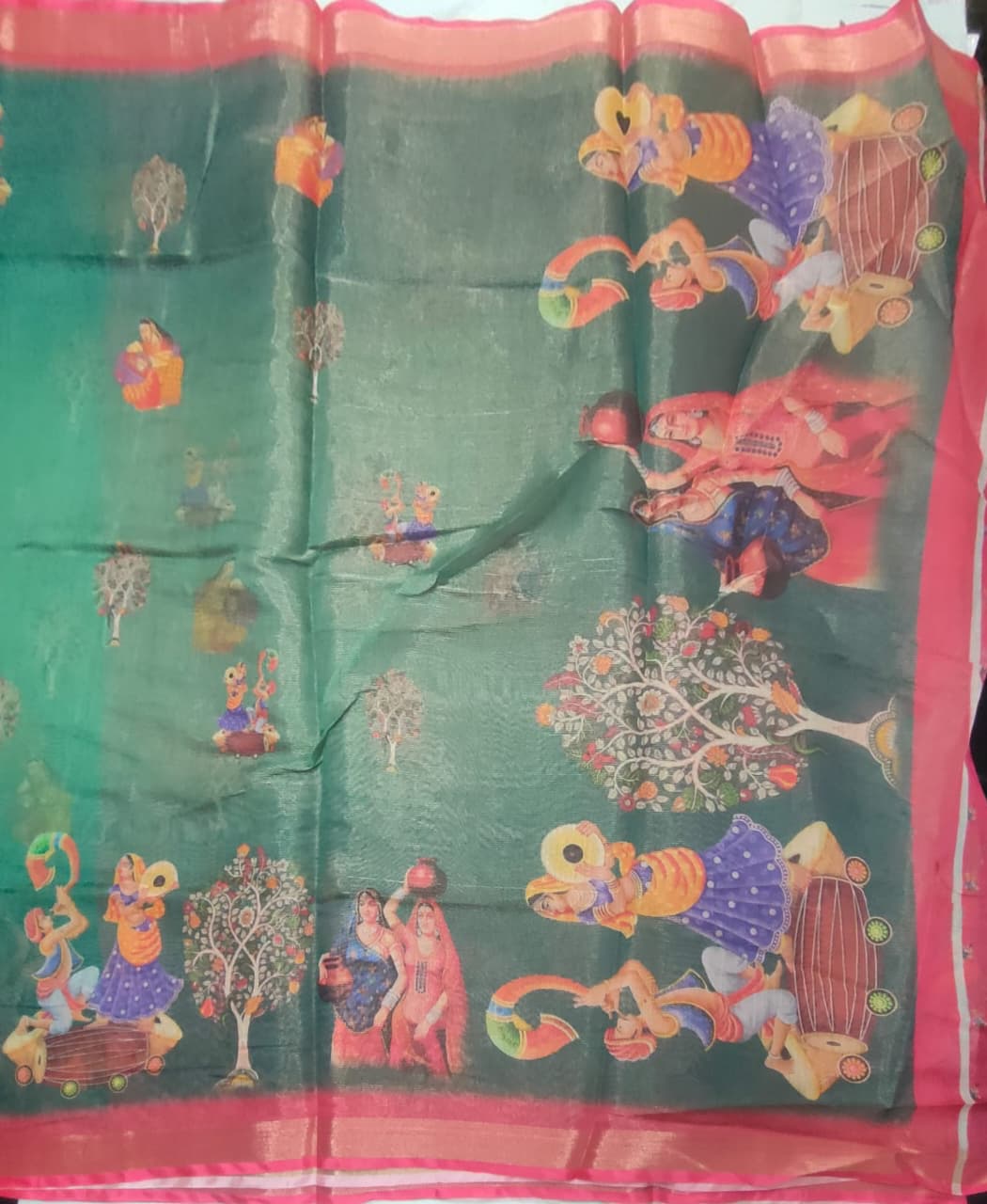 Light weight digital print sarees
