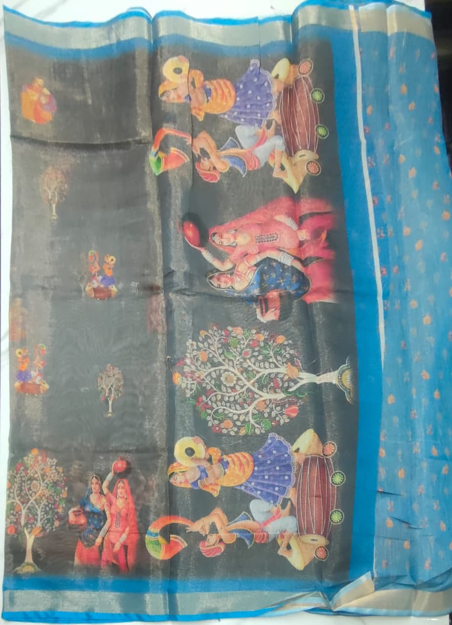 Light weight digital print sarees