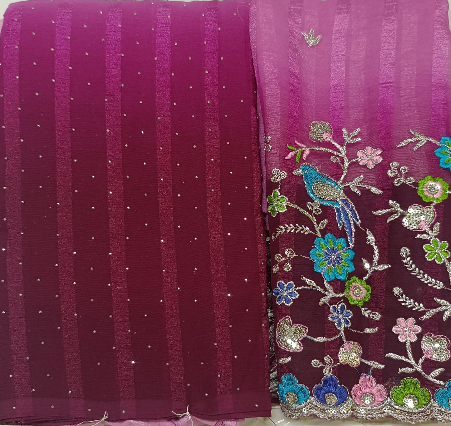 Silk work blouse sarees