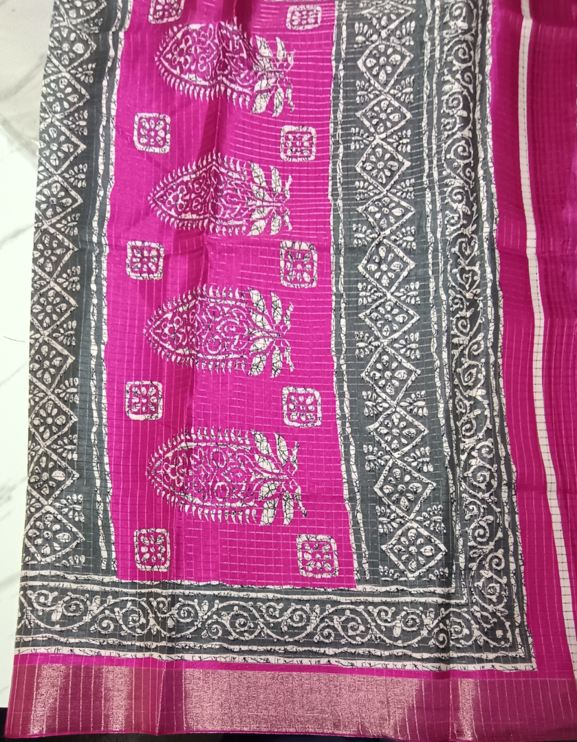 Gray Candy silk saree