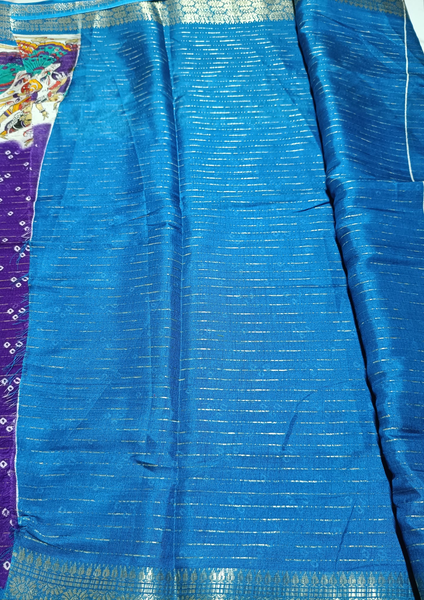 Voilet coconut silk saree