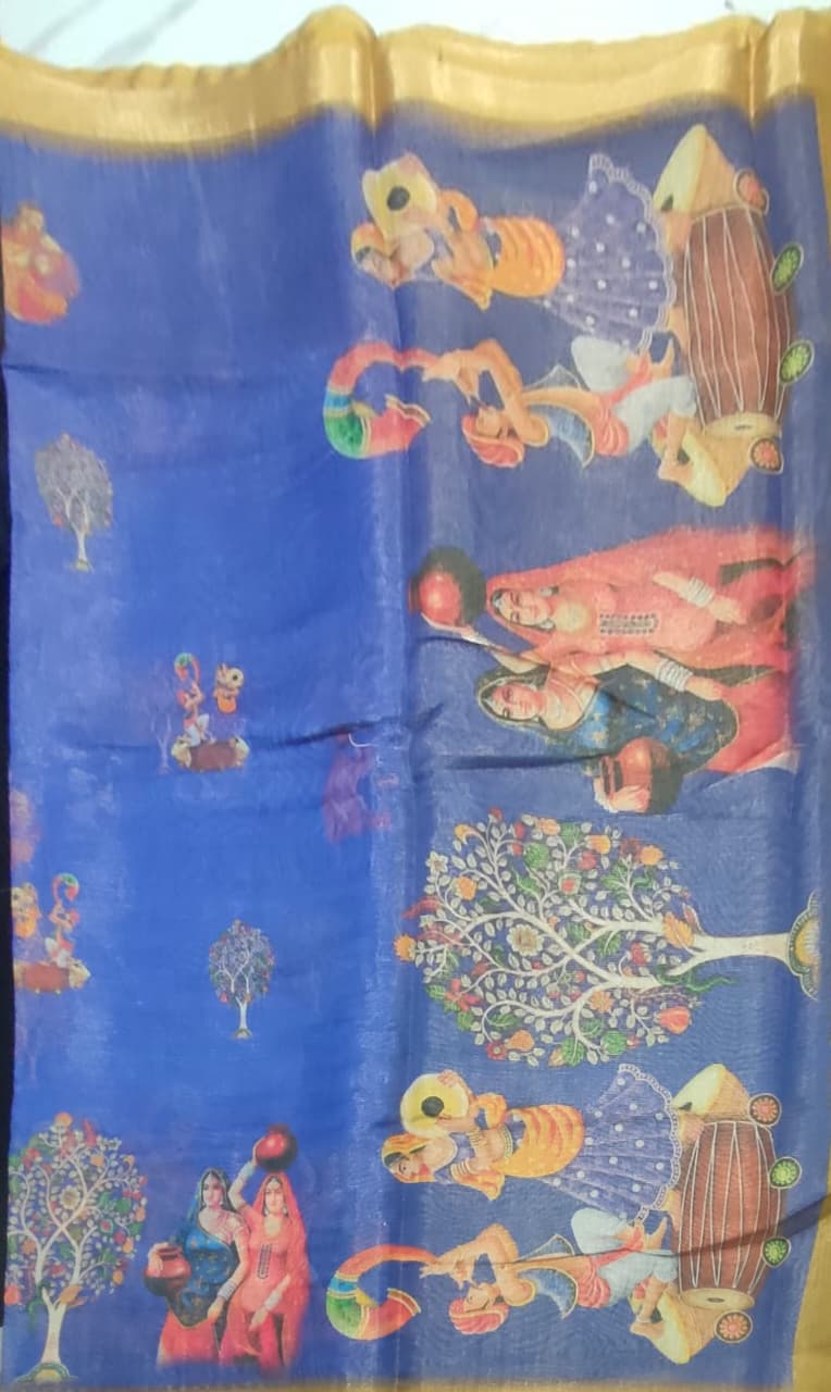 Light weight digital print sarees