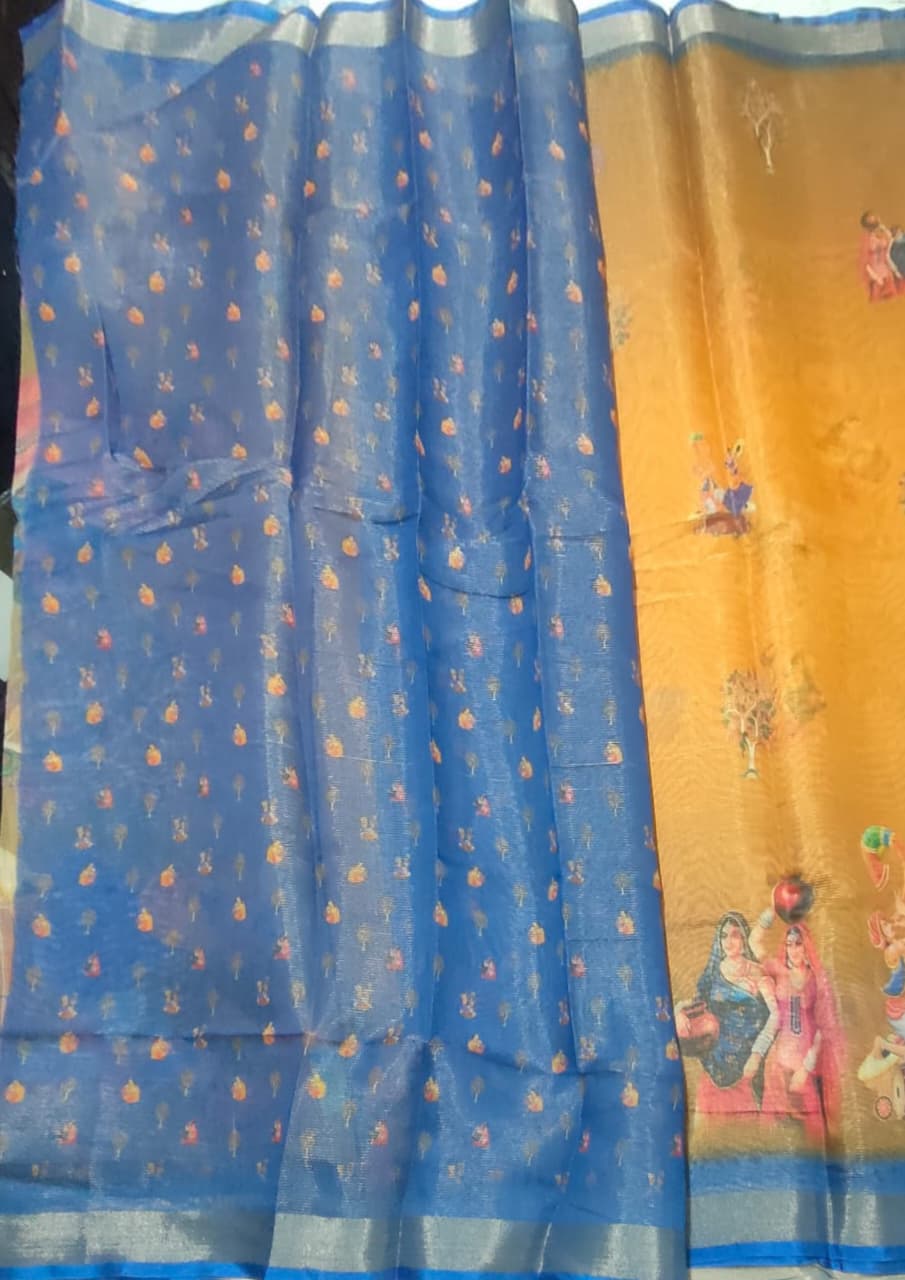 Light weight digital print sarees
