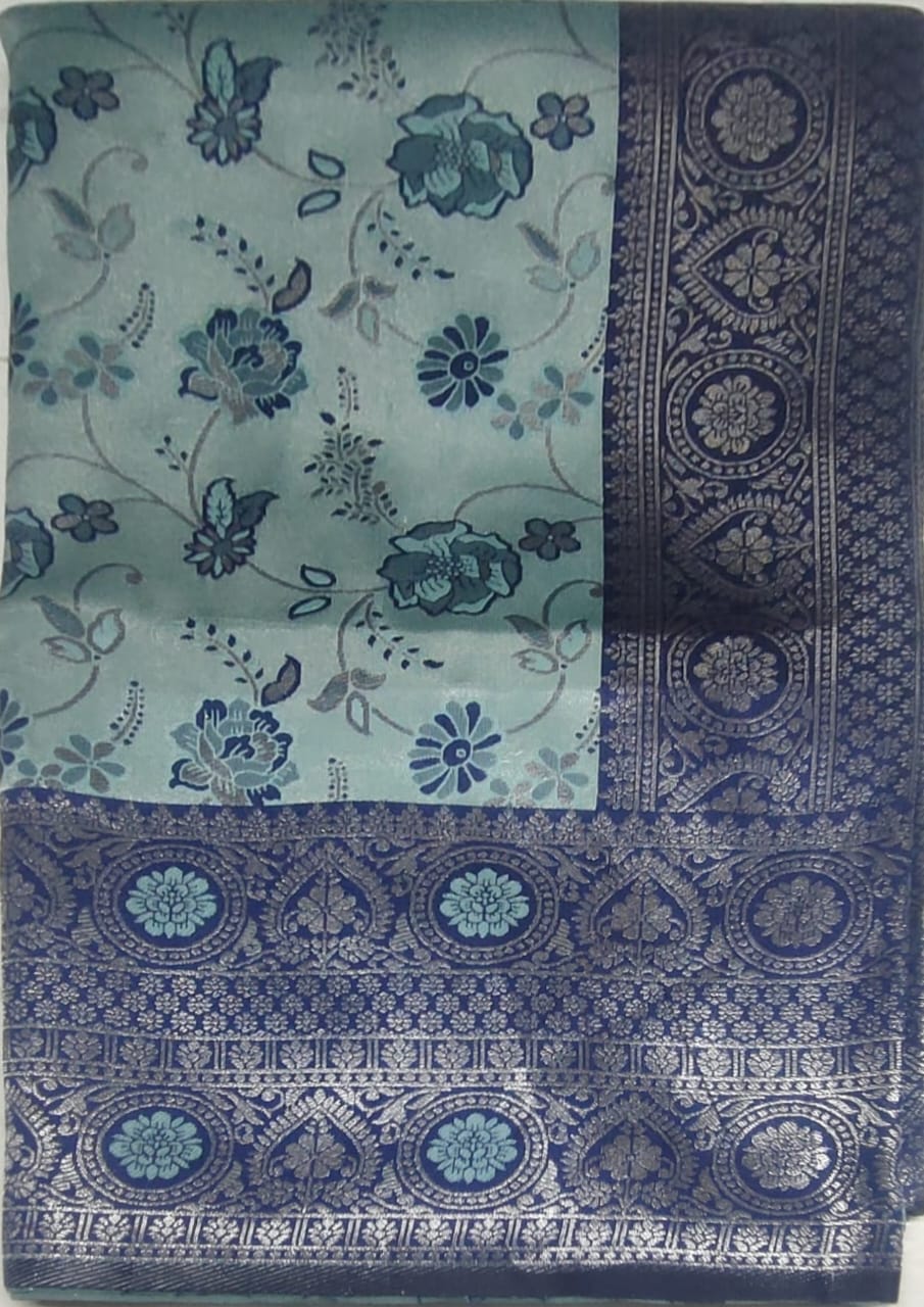 Bluecolour Rajbeer Fancy Pattu sarees