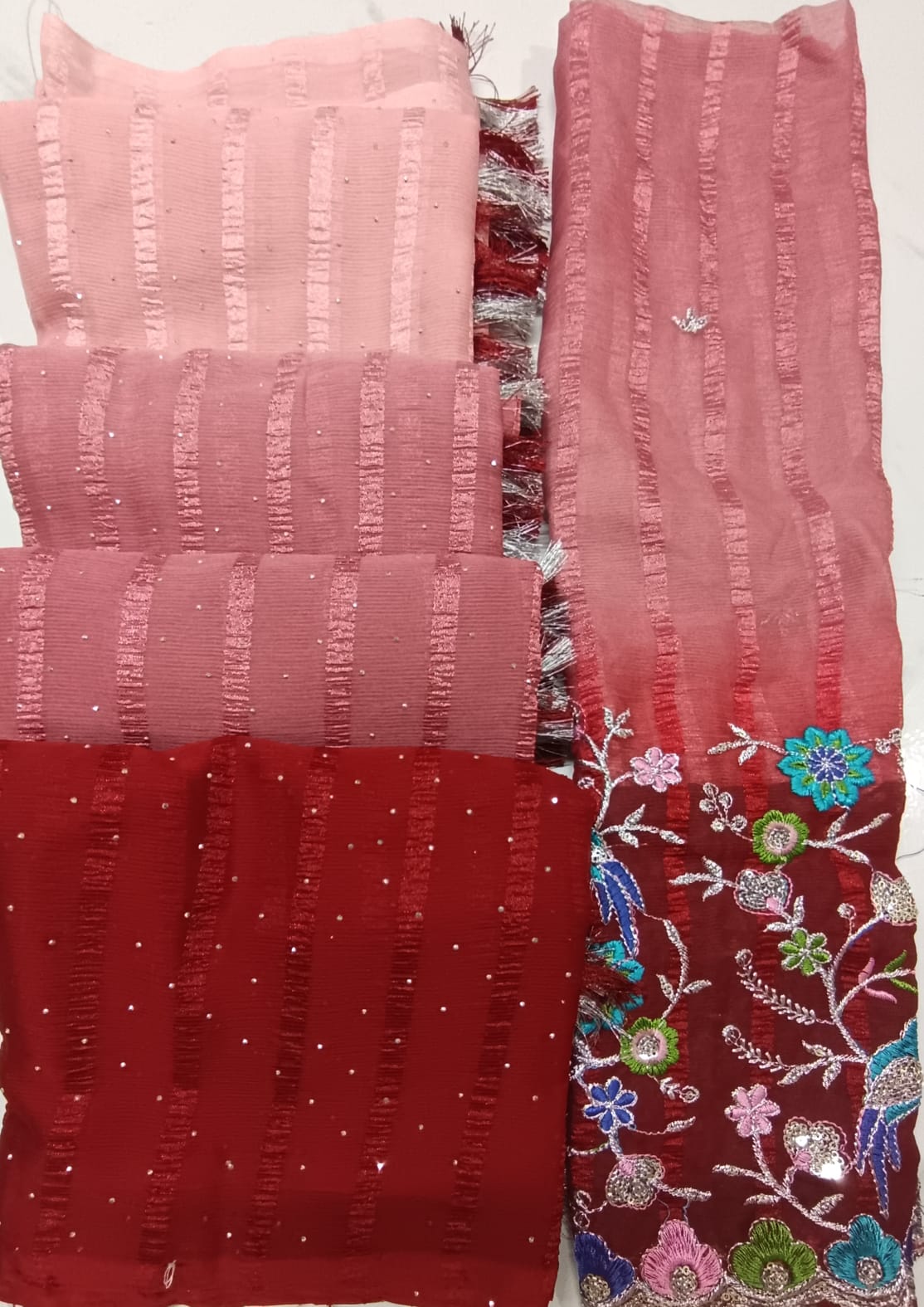 Silk work blouse sarees