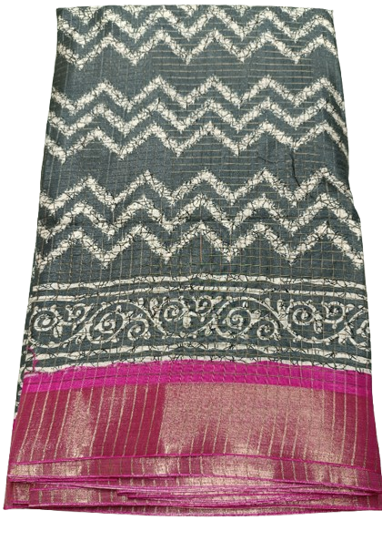 Gray Candy silk saree
