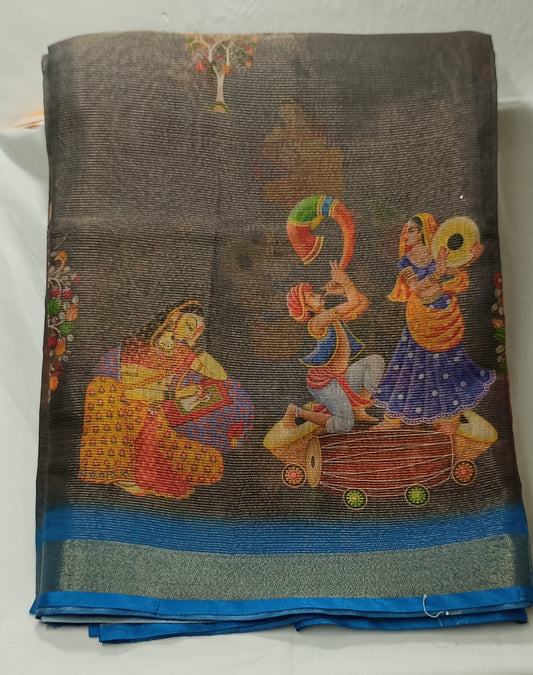 Light weight digital print sarees