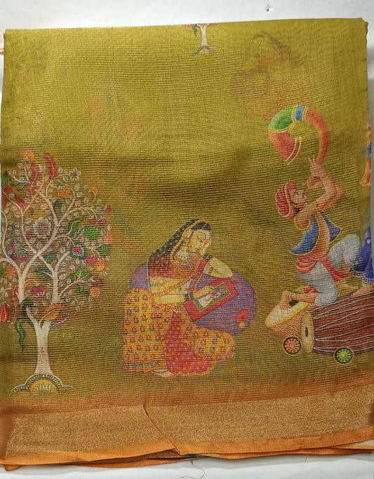 Light weight digital print sarees