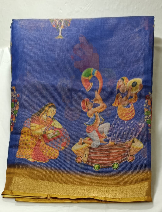 Light weight digital print sarees