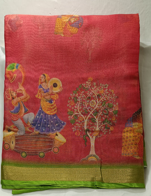 Light weight digital print sarees