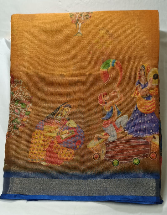 Light weight digital print sarees