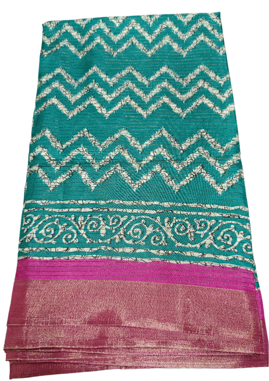 Thick Green Candy silk saree