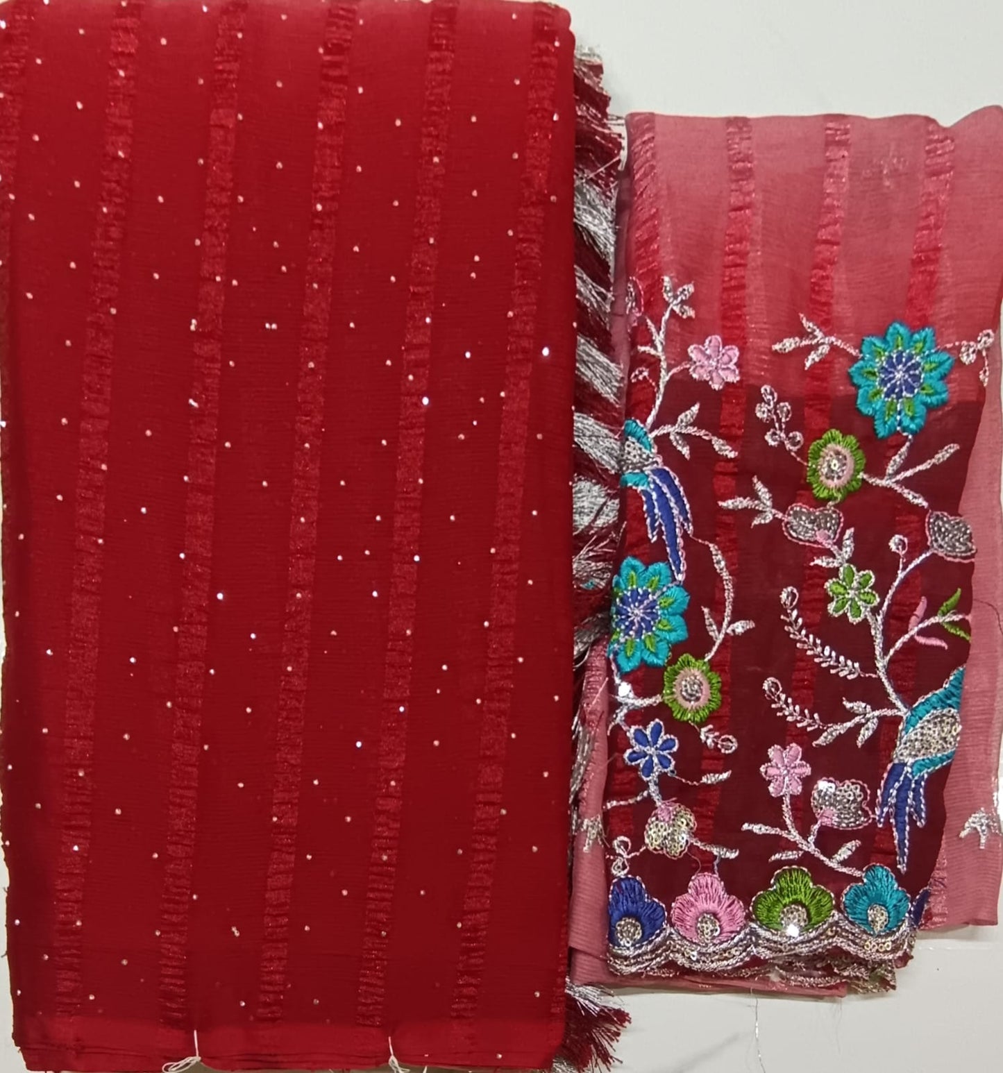 Silk work blouse sarees